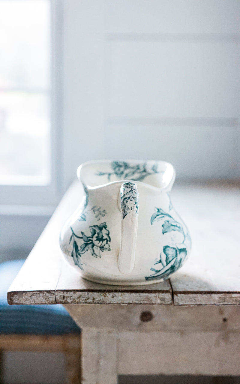 Vintage French Stoneware Pitcher