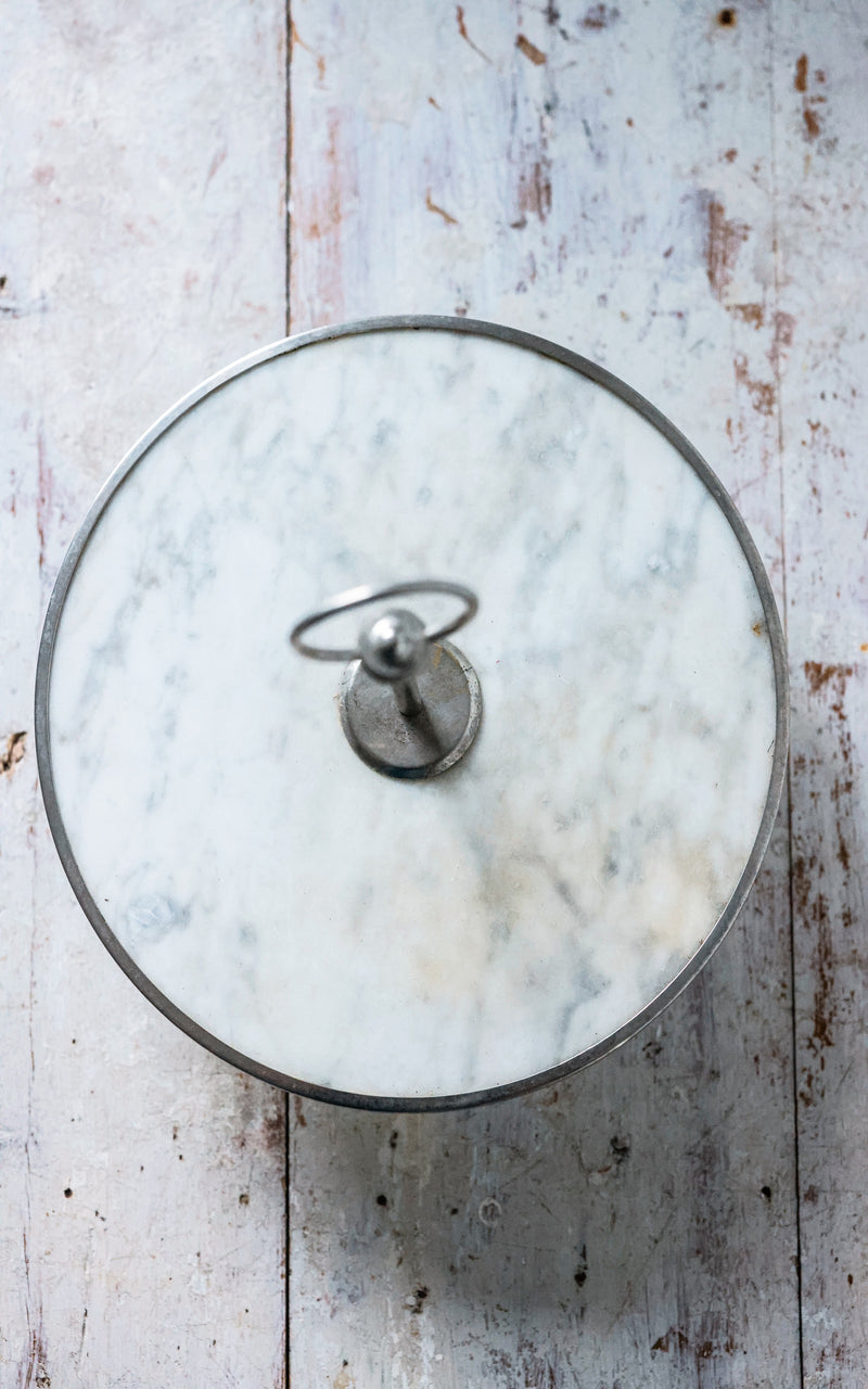 Vintage French Marble Patisserie Stand