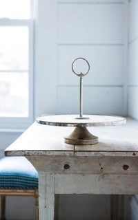 Vintage French Marble Patisserie Stand