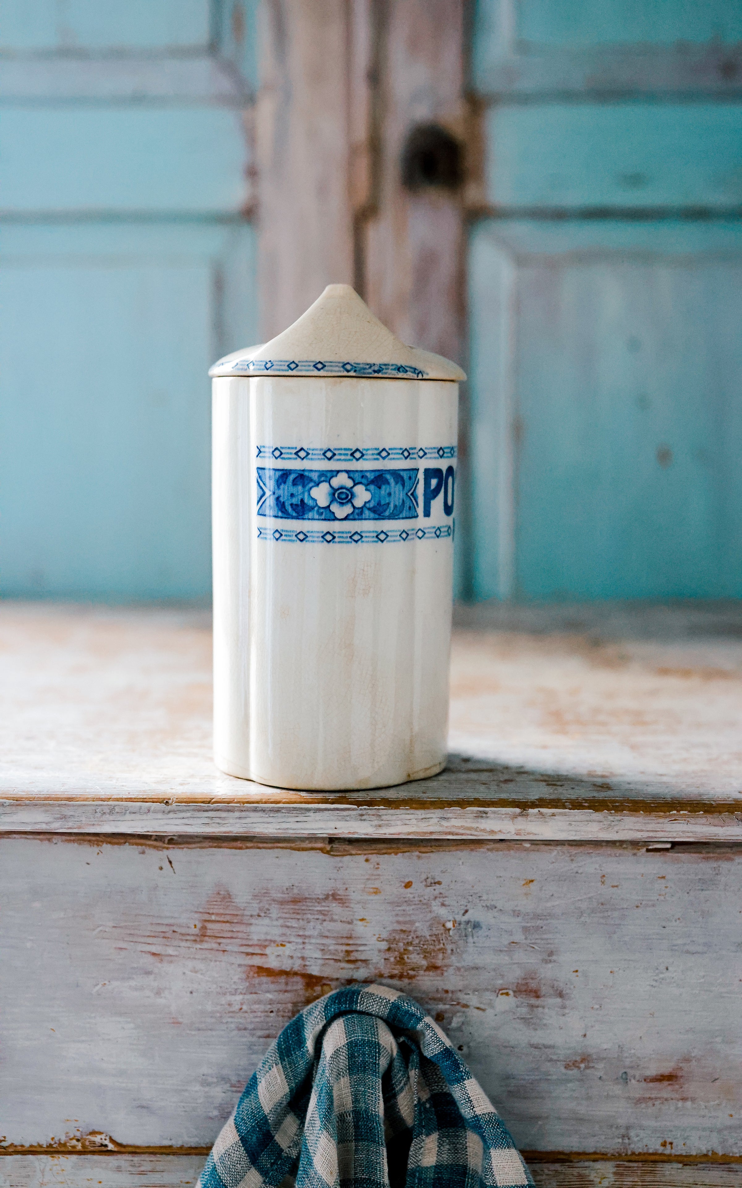 Vintage Stoneware Swedish Canister