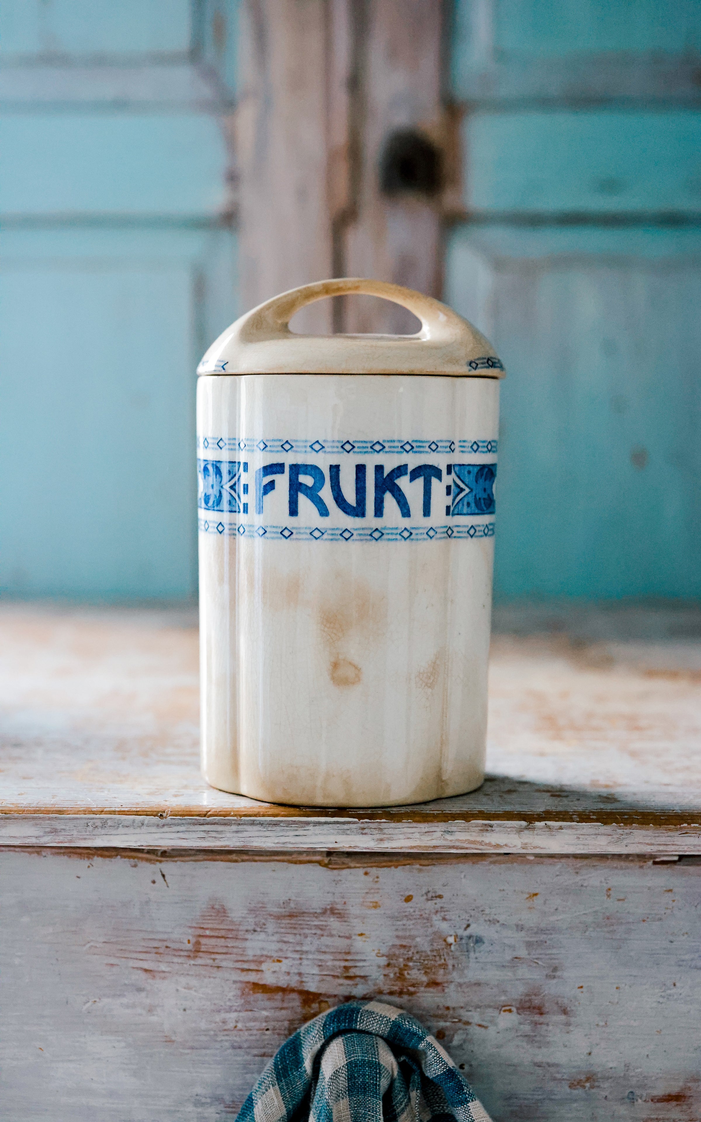 Vintage Swedish Stoneware Canister