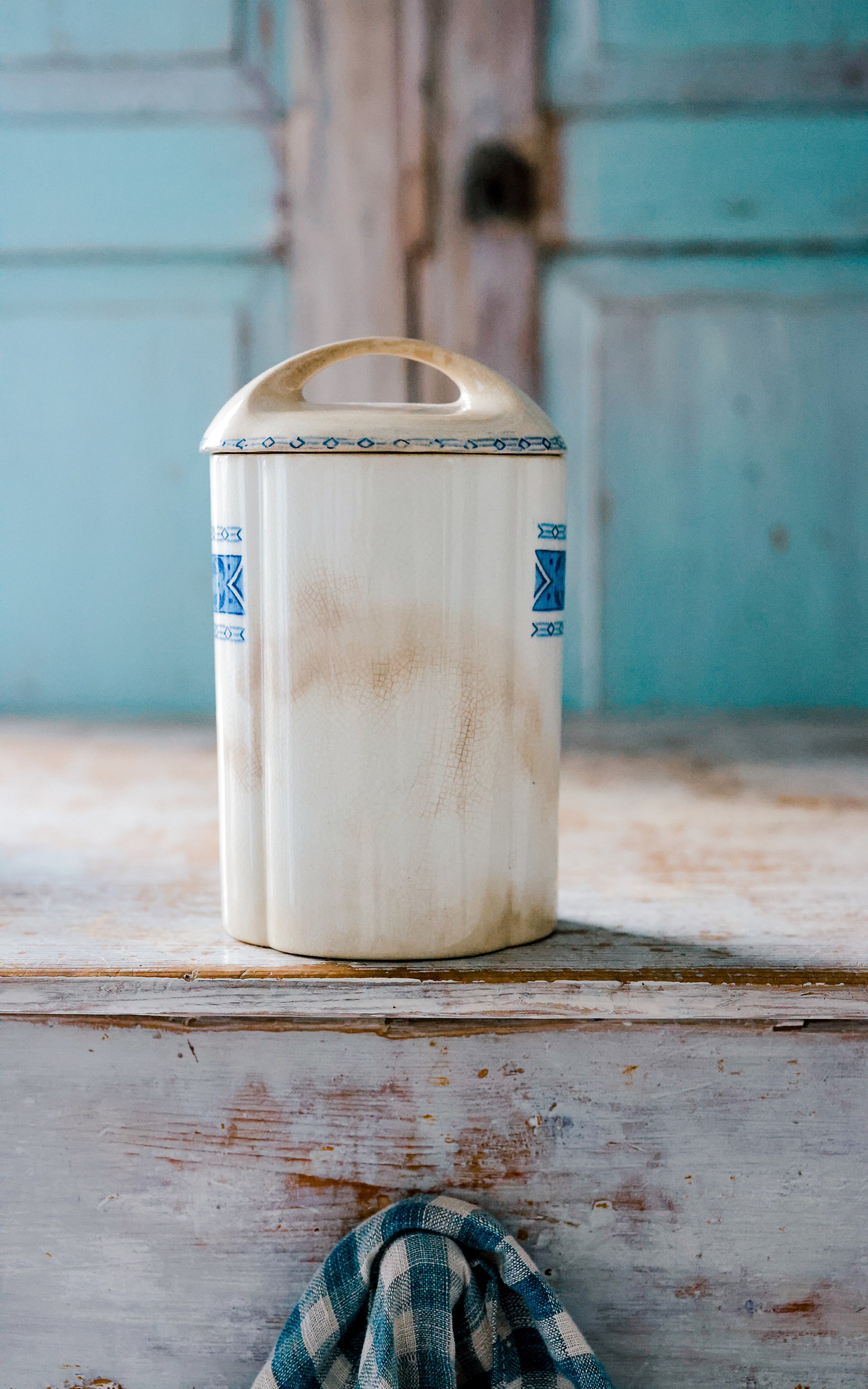 Vintage Swedish Stoneware Canister