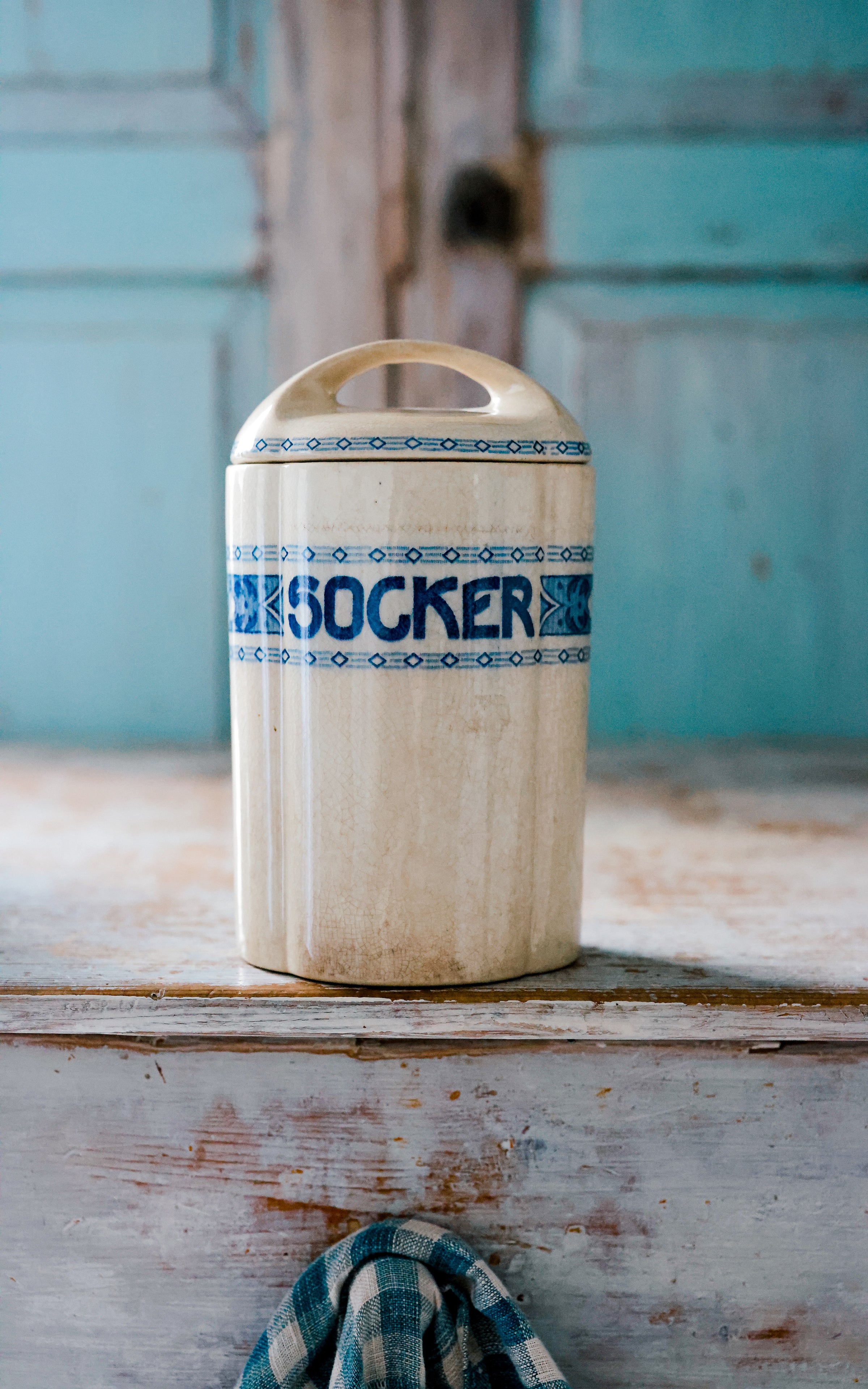 Vintage Swedish Stoneware Canister