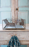 Vintage French Dish Rack with Zinc Drip Pan