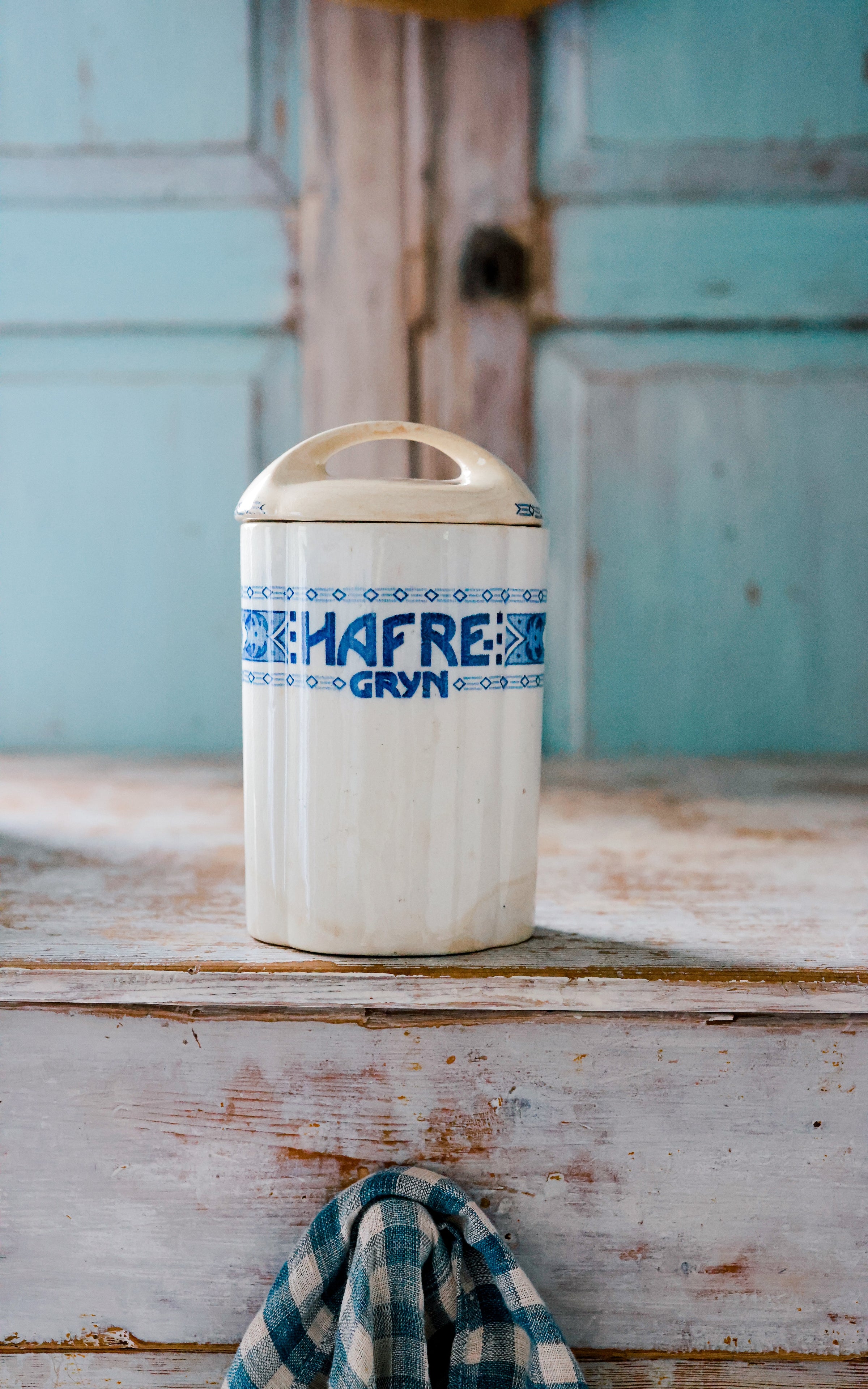 Vintage Swedish Stoneware Canister