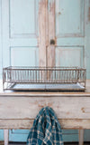 Vintage French Dish Rack with Zinc Drip Pan
