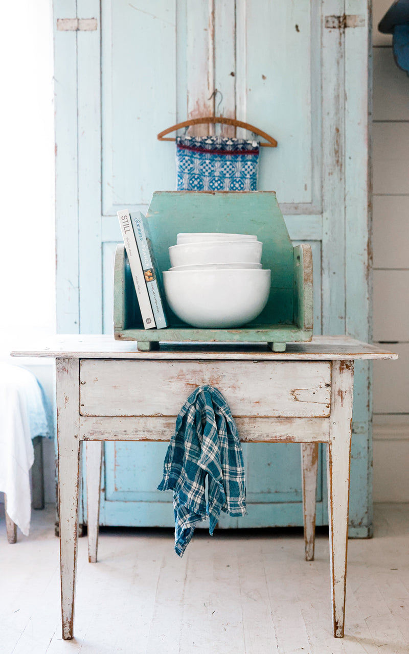 Vintage French Laundry Bench