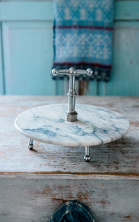 Vintage French  Patisserie  Marble Stand
