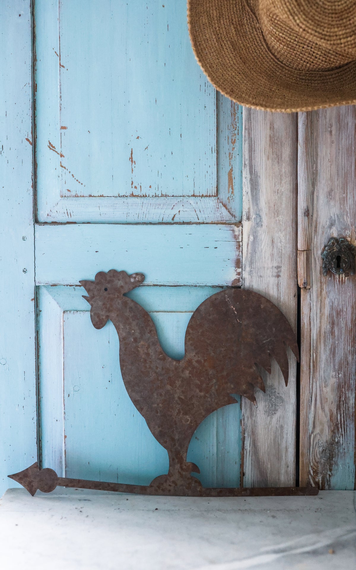 Vintage French Metal Rooster