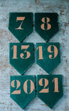 Vintage French Wooden Number