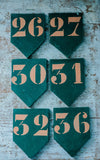 Vintage French Wooden Number