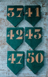Vintage French Wooden Number
