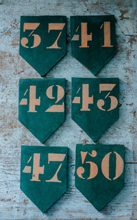 Vintage French Wooden Number
