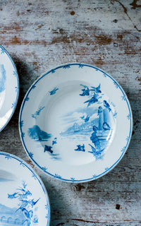 Set of Five Vintage French Plates