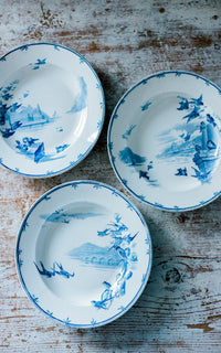 Set of Five Vintage French Plates