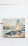 Vintage French Oil Painting on Canvas