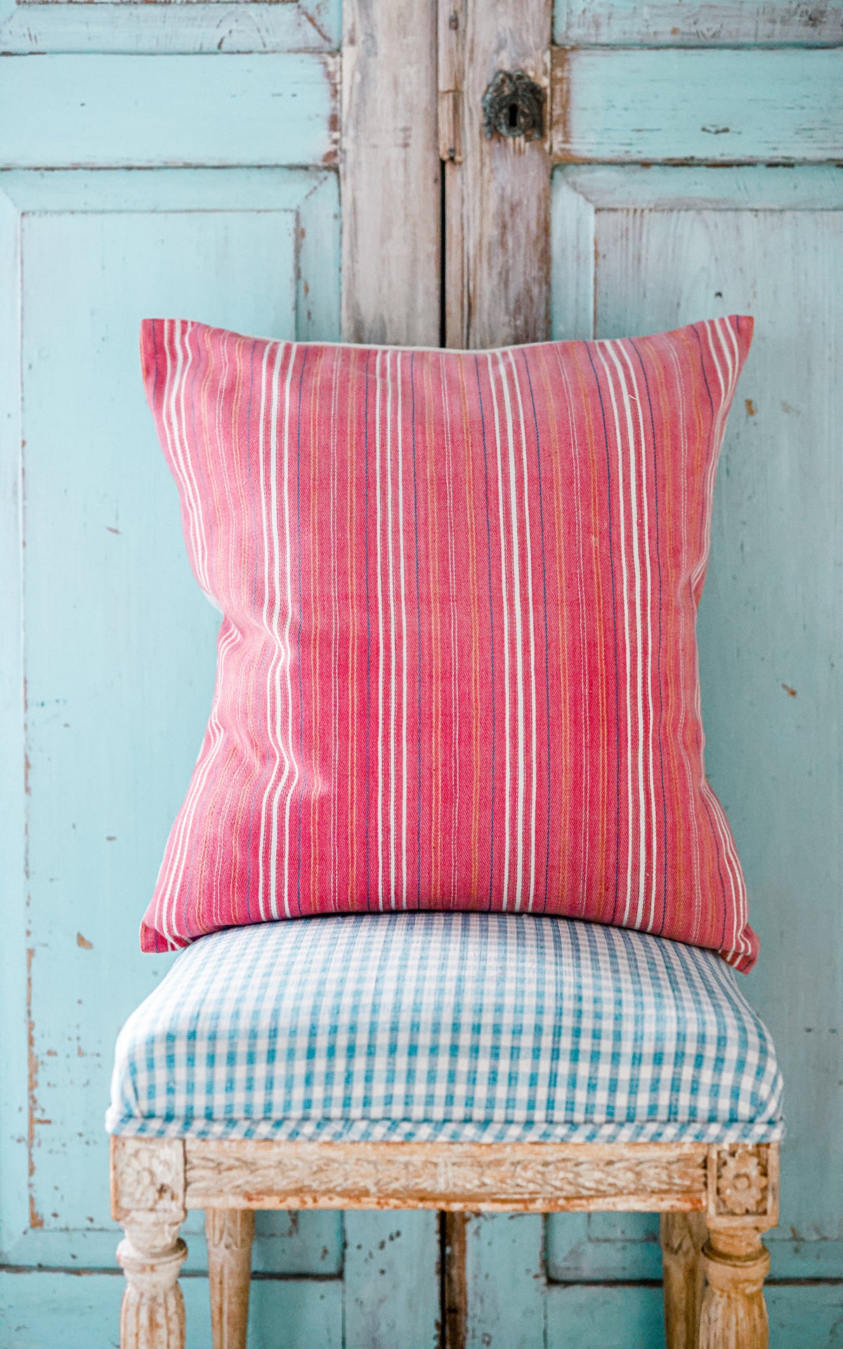 Vintage Swedish Ticking Pillow Slip