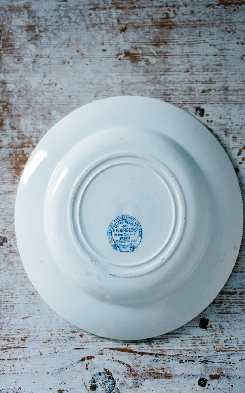 Set of Five Vintage French Plates