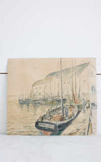 Vintage French Water Color