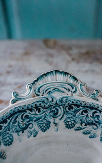 Vintage French Stoneware Asparagus Dish