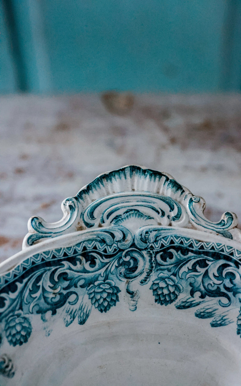 Vintage French Stoneware Asparagus Dish