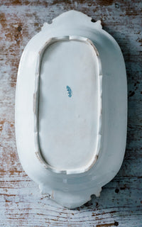 Vintage French Stoneware Asparagus Dish