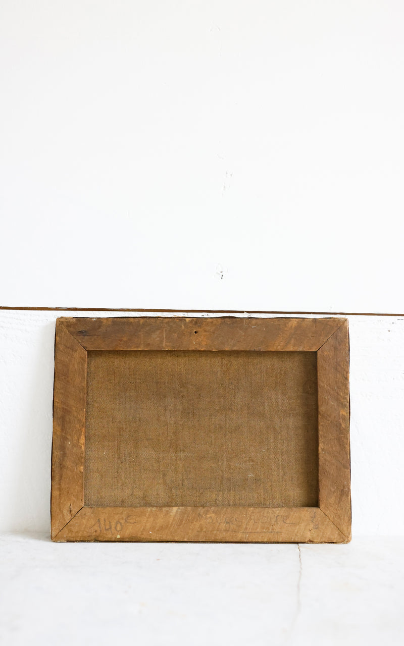 Vintage French Painting on Canvas
