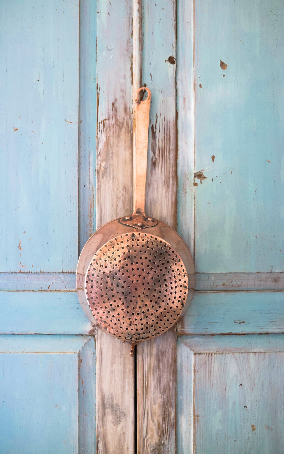 Vintage French Copper Strainer