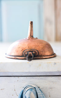 Vintage French Copper Lavender Oil Funnel