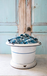 Vintage French Enamelware Tub