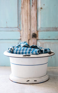 Vintage French Enamelware Tub