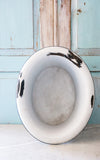 Vintage French Enamelware Tub