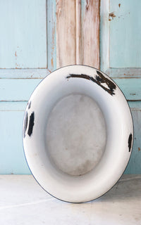 Vintage French Enamelware Tub