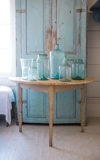 Vintage Swedish Demi Lune Table