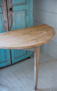 Vintage Swedish Demi Lune Table