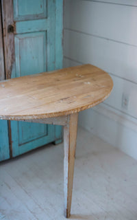 Vintage Swedish Demi Lune Table