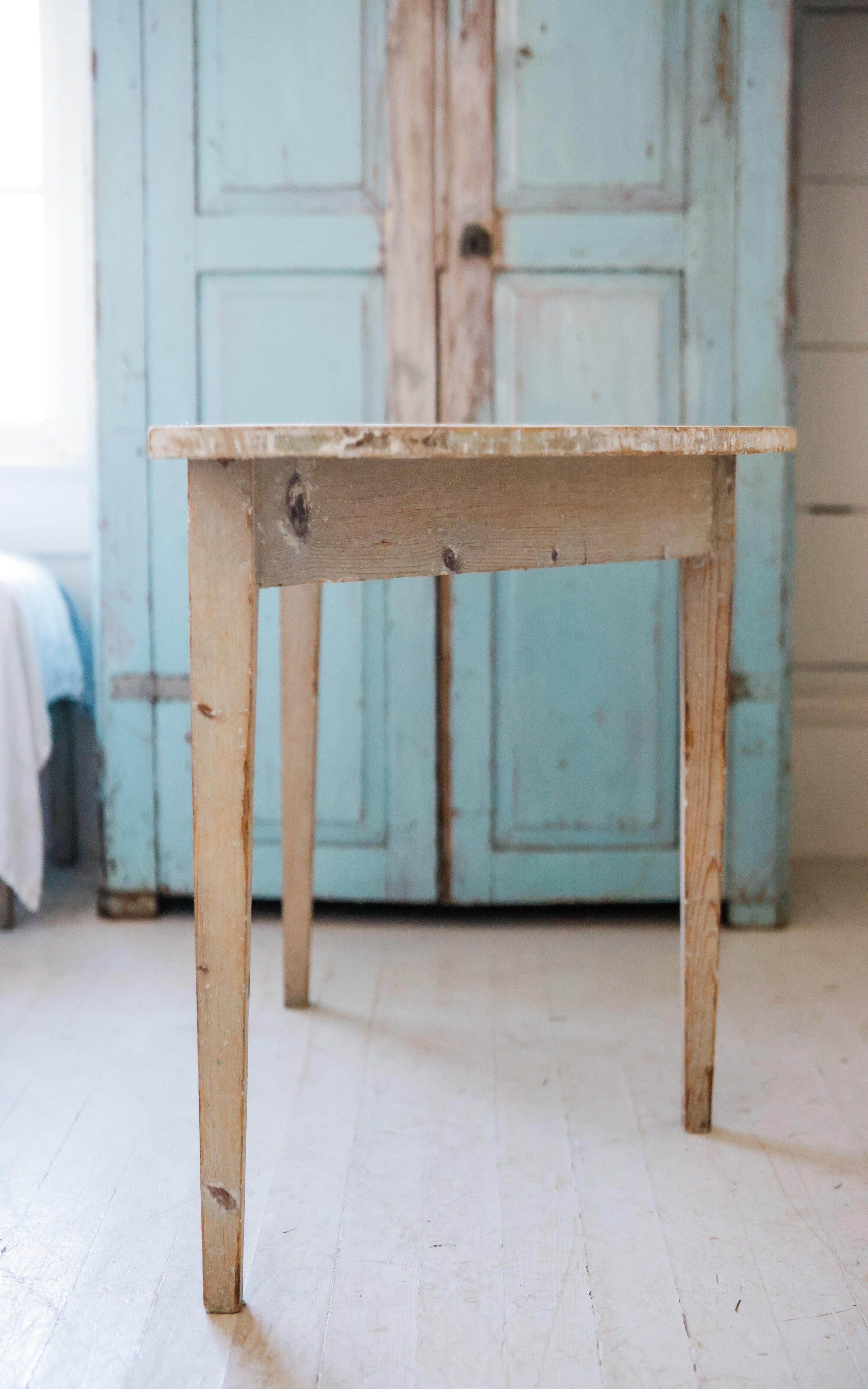 Vintage Swedish Demi Lune Table