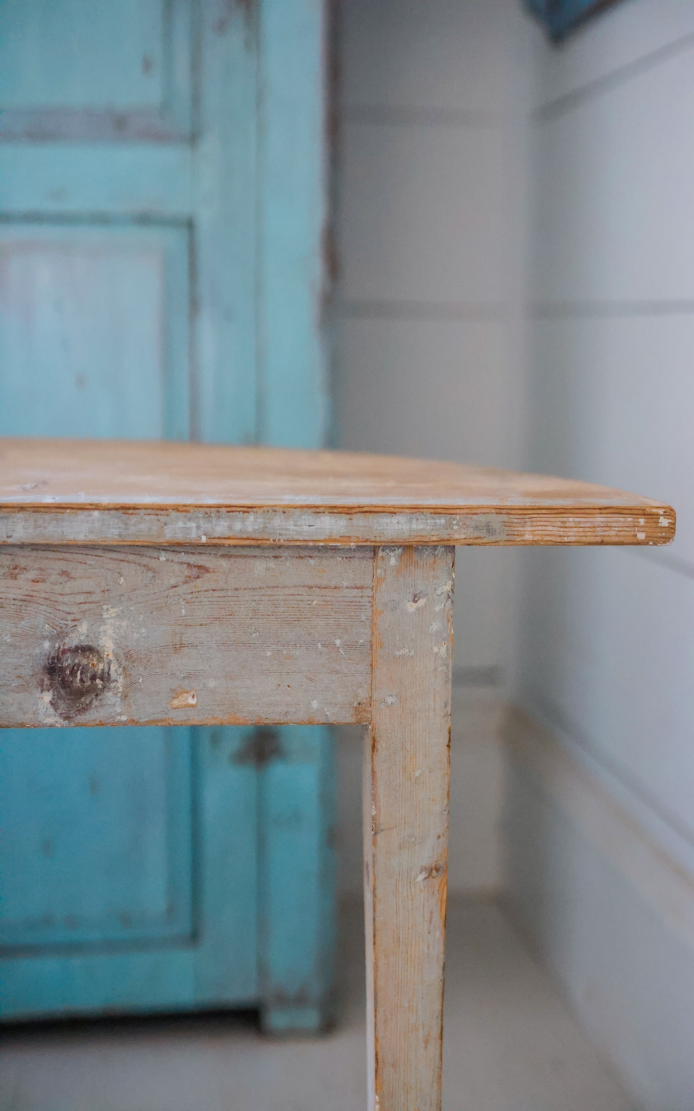 Vintage Swedish Demi Lune Table