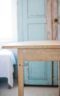 Vintage Swedish Demi Lune Table