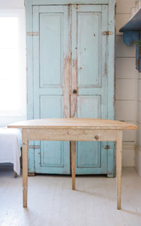 Vintage Swedish Demi Lune Table