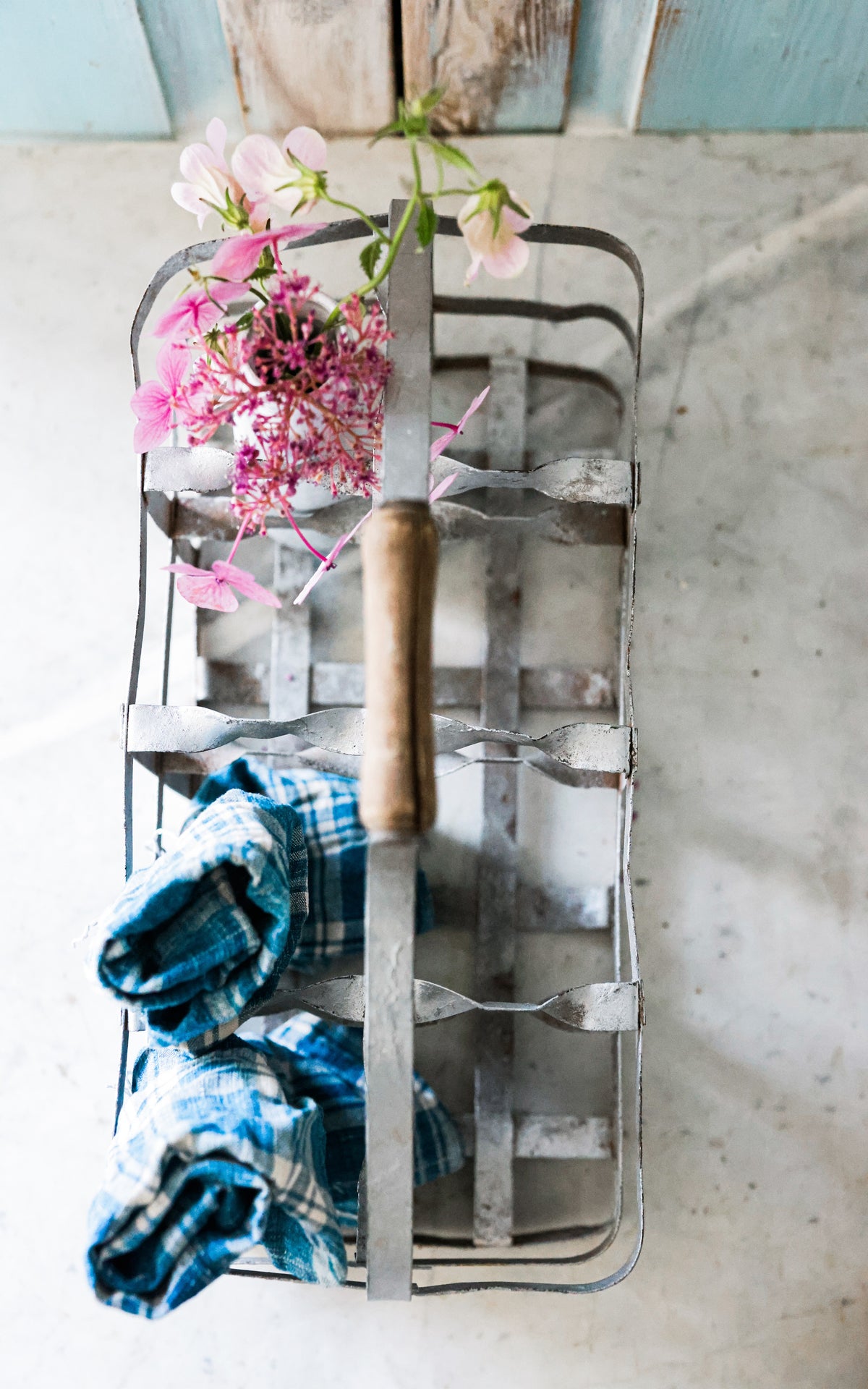 Vintage French Champagne Bottle Carrier