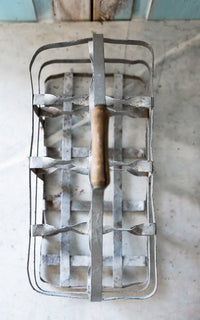 Vintage French Champagne Bottle Carrier