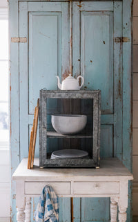 Vintage French Metal Cheese Safe