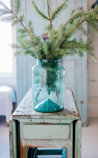 Vintage Spanish Hand Blown Jar