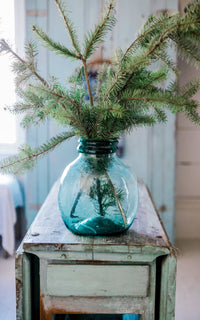 Vintage Spanish Hand BLown Jar