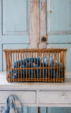 Vintage French Wool Basket