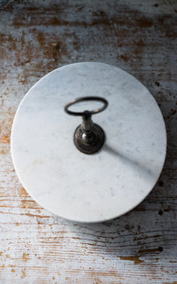 Vintage French Marble Patisserie Stand