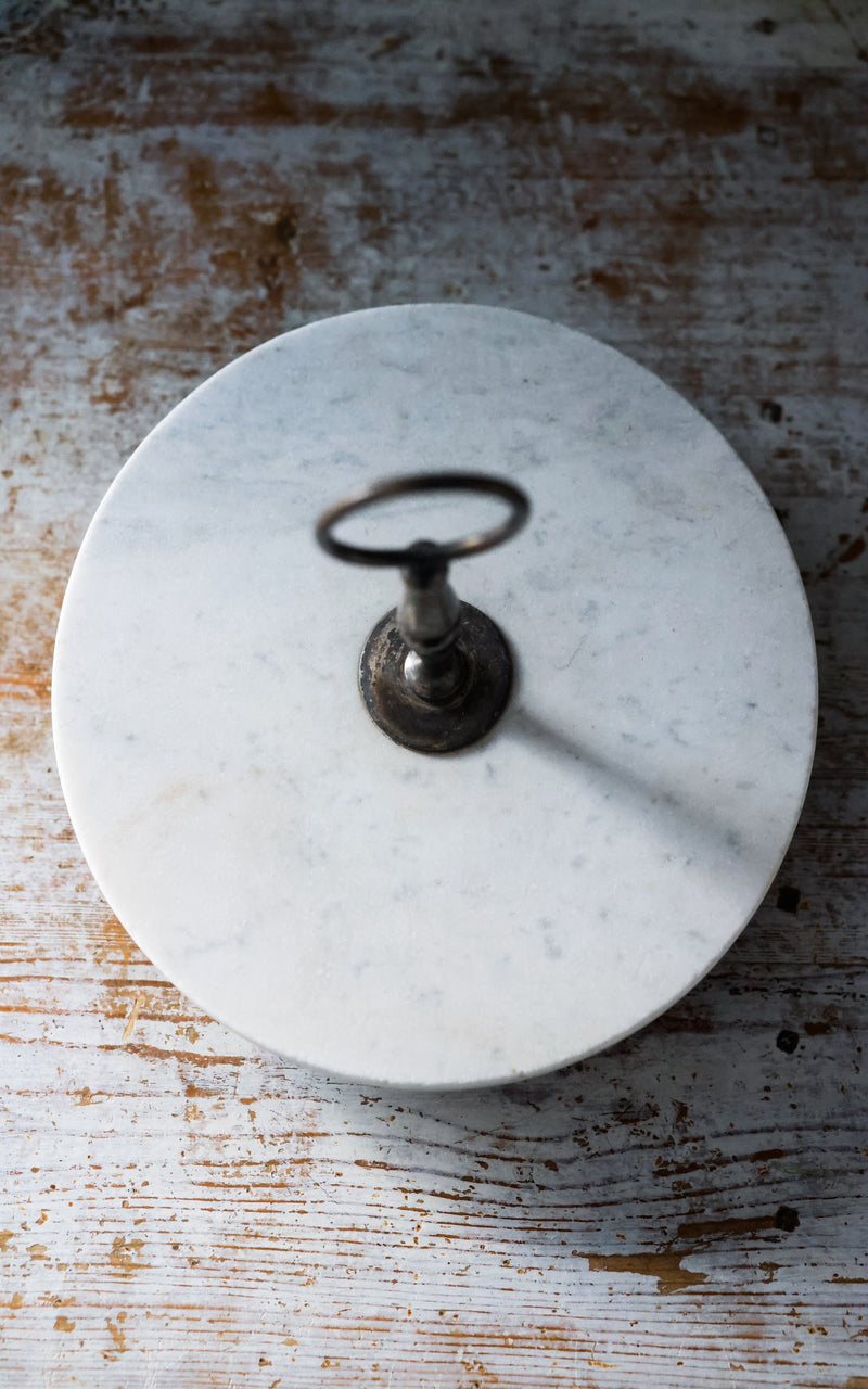 Vintage French Marble Patisserie Stand