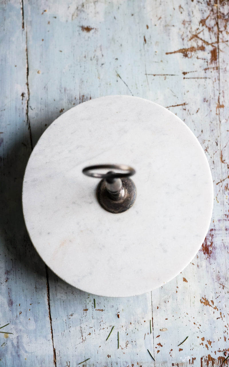 Vintage French Marble Patisserie Stand