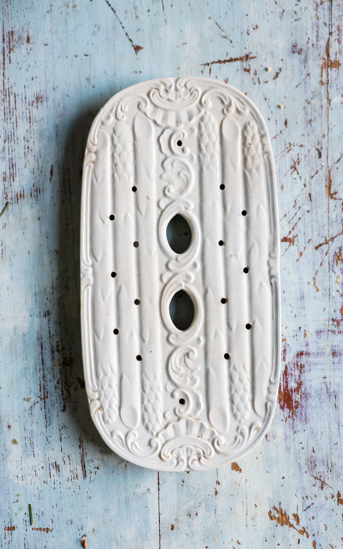 Vintage French Stoneware Asparagus Dish